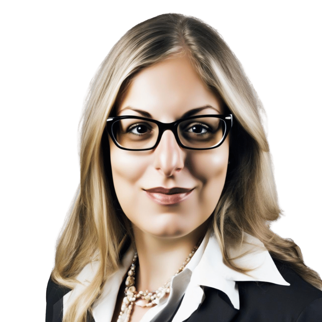 woman in office attire profile picture